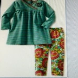 Angel Dear Girls Amalia stripe top and legging